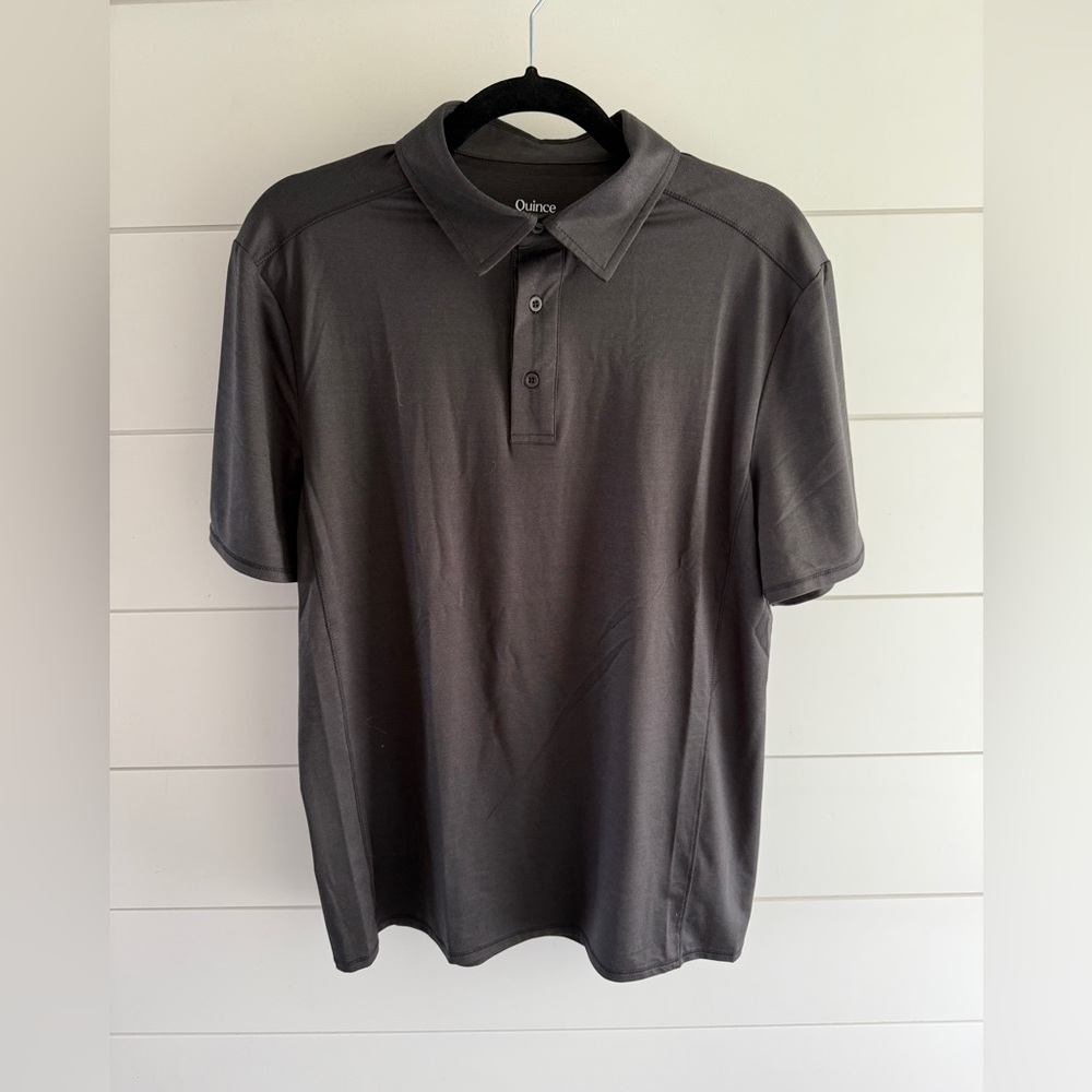 Quince Dark Gray Polo Shirt